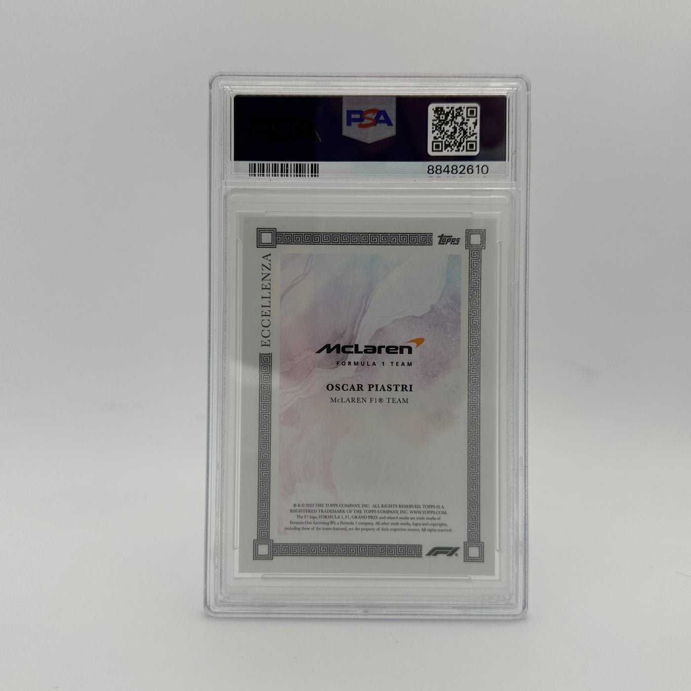 PSA 9 - 5/5 Oscar Piastri  - Gradient - 2023  Eccellenza Driver - Rookie Card