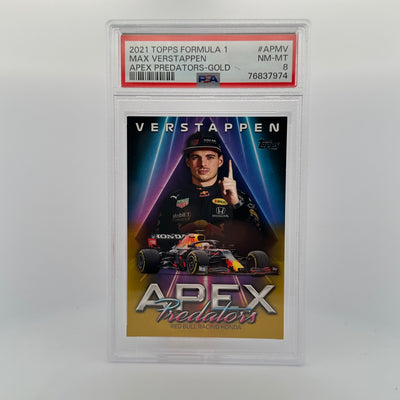 PSA 8 - 39/50 - Max Verstappen #APMV - Apex Predators - Gold