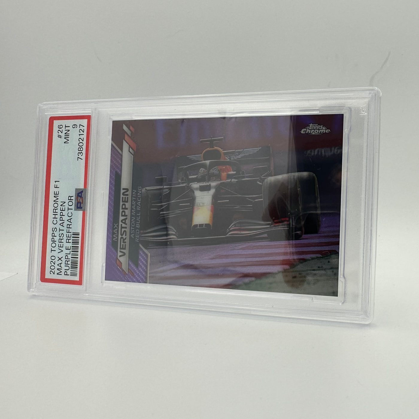 PSA 9 - 196/399 MAX VERSTAPPEN #26 - Purple Refractor