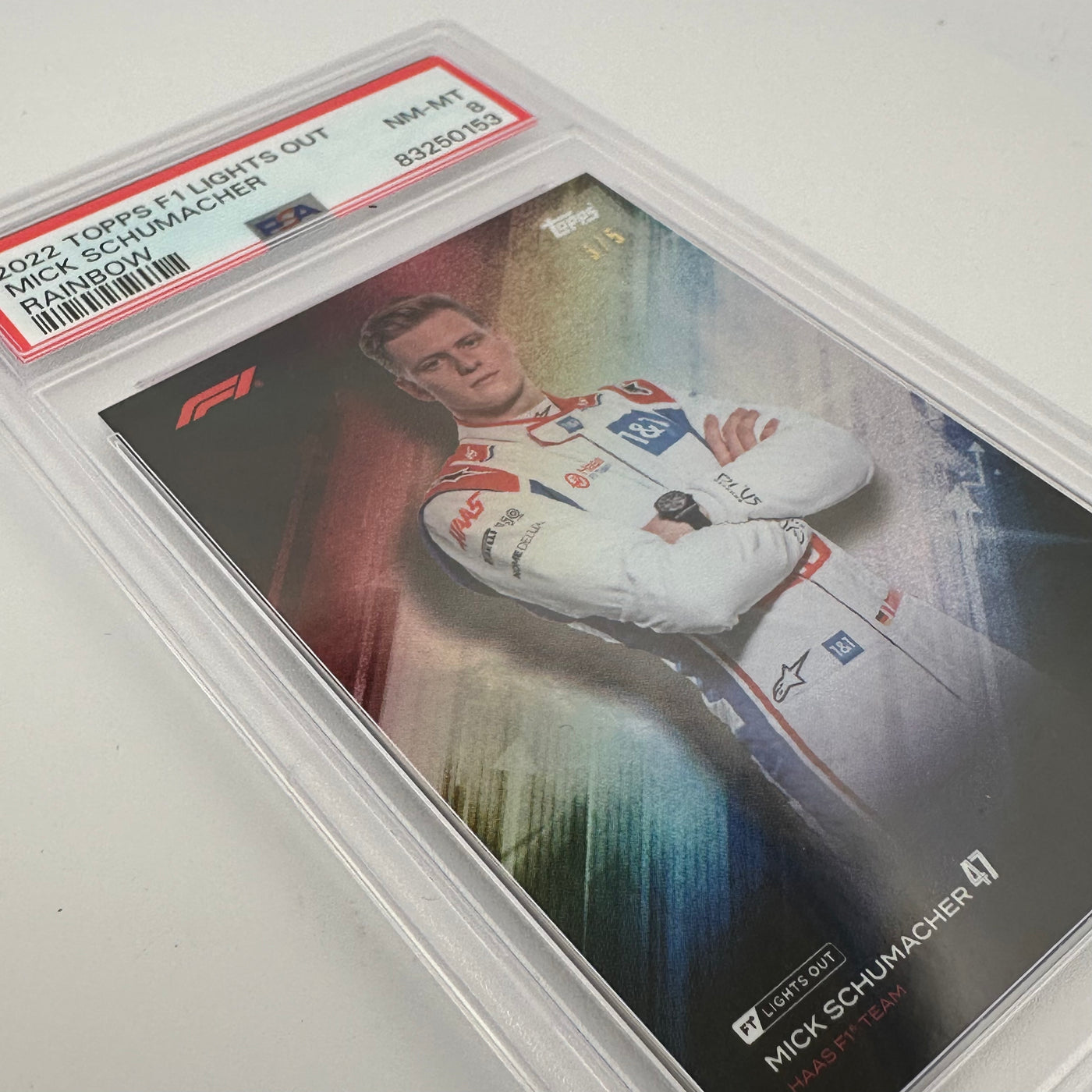 PSA 8 - 3/5 - Mick Schumacher - Rainbow