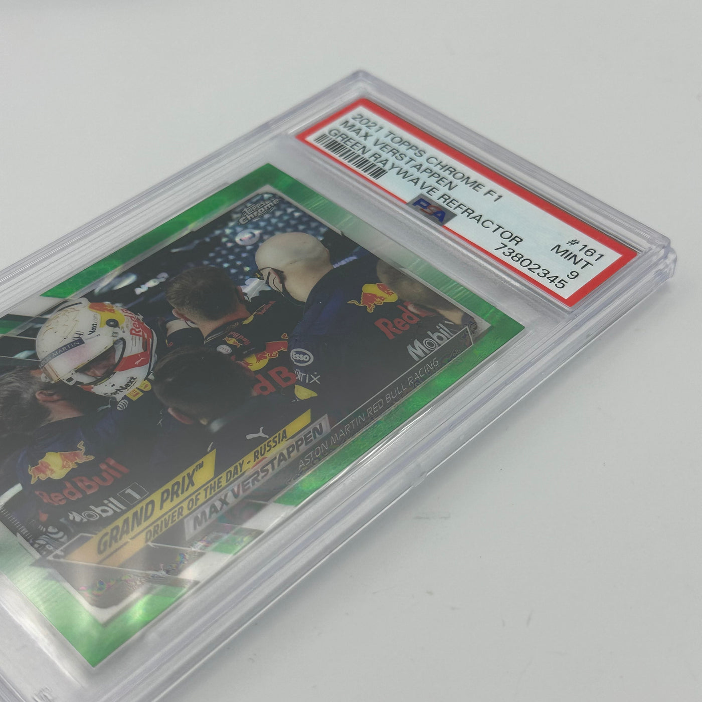 PSA 9 - 06/99 - MAX VERSTAPPEN #161 - Green Raywave Refractor