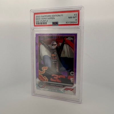 PSA 8 - 08/10 - Max Verstappen #2 - Sapphire Edition SSP - Purple