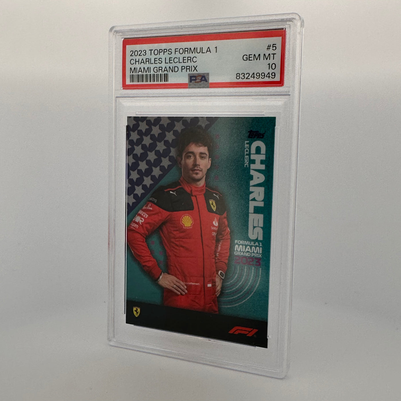 PSA 10 - Charles Leclerc #5 - 2023 Miami Grand Prix