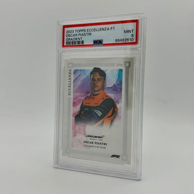 PSA 9 - 5/5 Oscar Piastri  - Gradient - 2023  Eccellenza Driver - Rookie Card