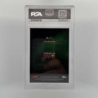 PSA 9 - /49 - Max Verstappen - History Maker - Most Wins And Races For Oracle Red Bull Racing - Green