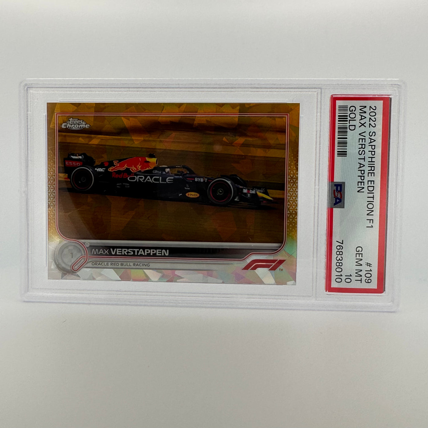 PSA 10 - 35/50 - MAX VERSTAPPEN #109 - SAPPHIRE EDITION - GOLD