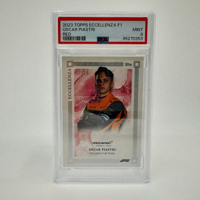 PSA9 - 07/10 Red - Oscar Piastri - 2023 Eccellenza Driver - Rookie Card