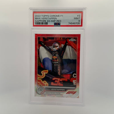 PSA 9 - 1/5 Max Verstappen #2 - Sapphire Edition - SSP - Red