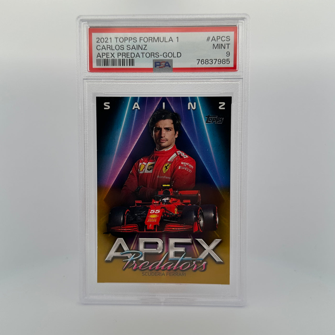 PSA 9 - 26/50 - Carlos Sainz #APCS - Apex Predators - Gold