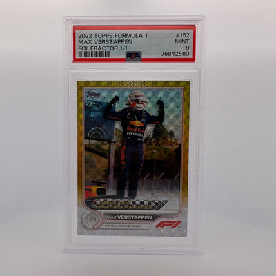 PSA 9 - 1/1 - Max Verstappen #152 - Foilfractor