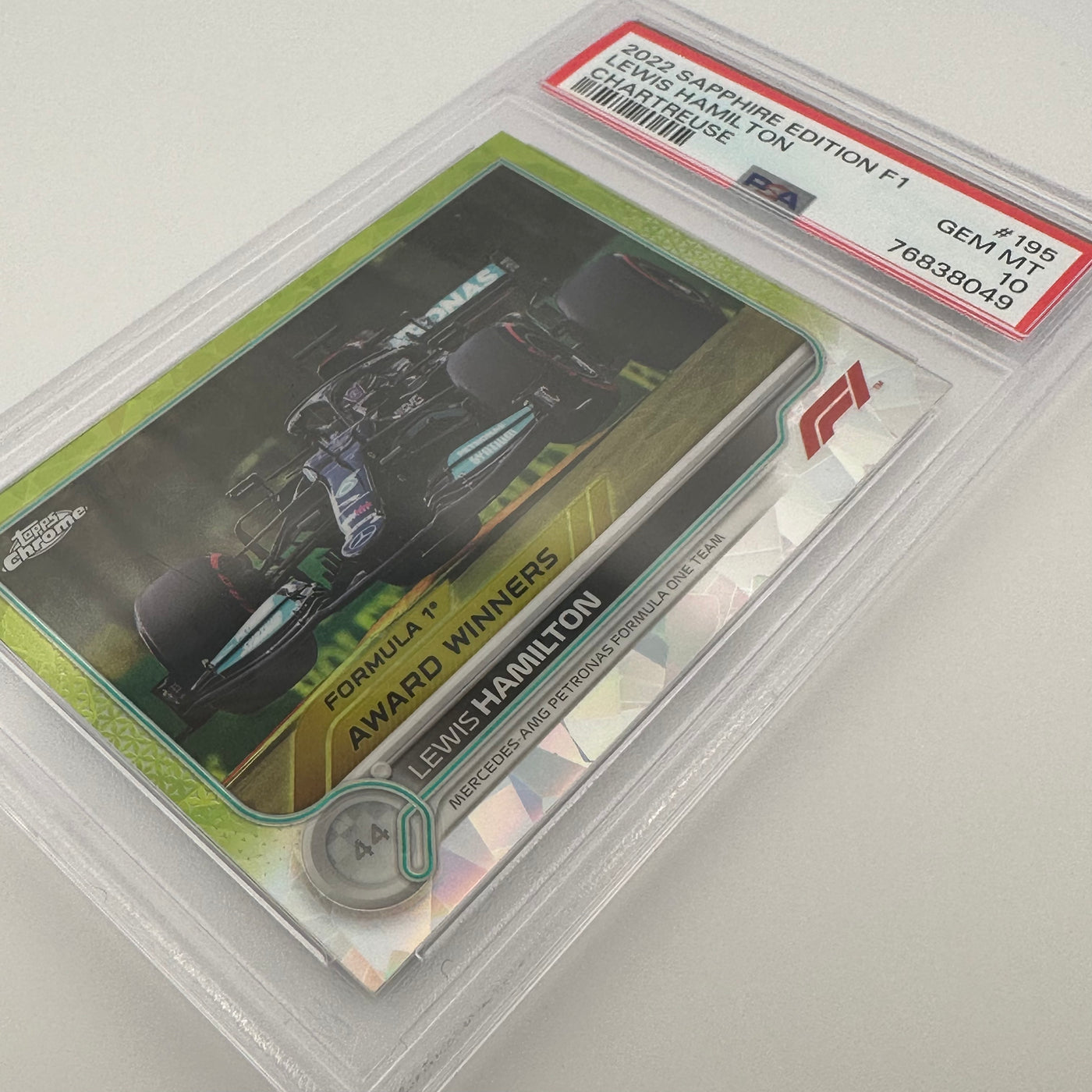 PSA 10 - 004/199 - LEWIS HAMILTON #195 - SAPPHIRE EDITION - CHARTREUSE