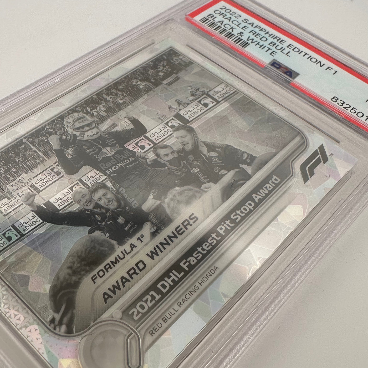 PSA 9 - 02/15 - Oracle Red Bull Racing #194 - Sapphire Edition - Black & White