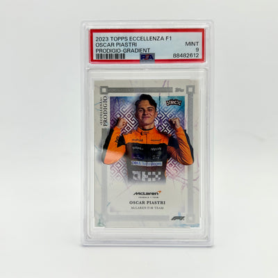 PSA 9 - 1/5 Oscar Piastri - 2023 Eccellenza Prodigio - Gradient - Rookie Card