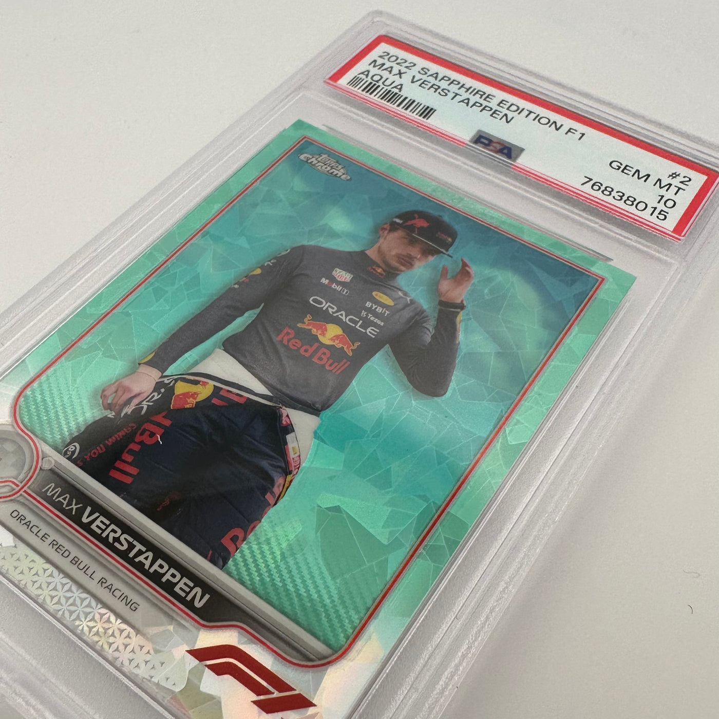 PSA 10 - 89/99 - MAX VERSTAPPEN #2 - SAPPHIRE EDITION - AQUA