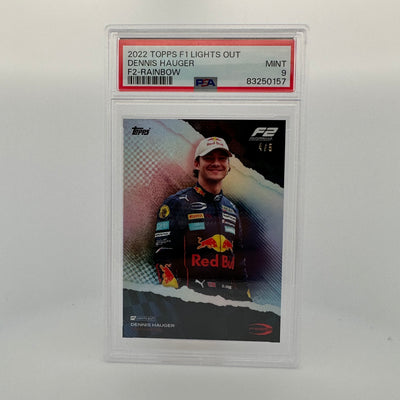 PSA 9 - 4/5 - Dennis Hauger F2 - Rainbow