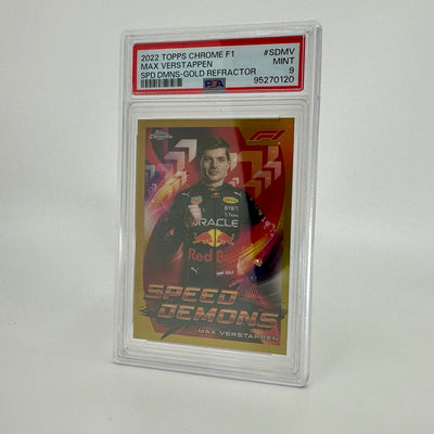 PSA 9 - 34/50 - Max Verstappen #SDMV - Speed Demons - Gold Refractor