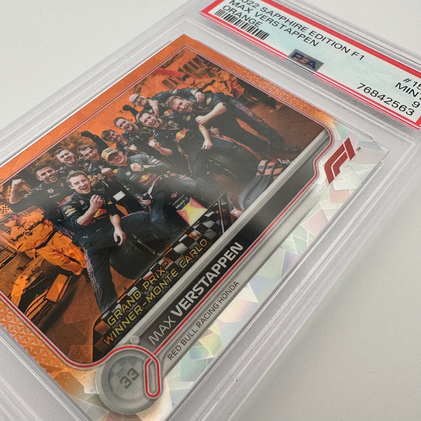 PSA 9 - 21/25 - MAX VERSTAPPEN #155 - SAPPHIRE EDITION - ORANGE