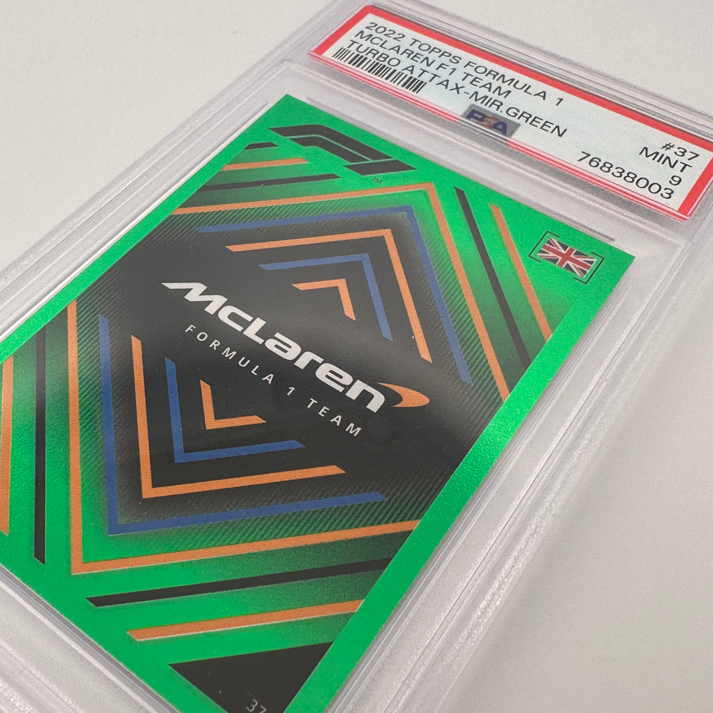 PSA 9 - 193/500 - MCLAREN TEAM #37 - MIRROR GREEN