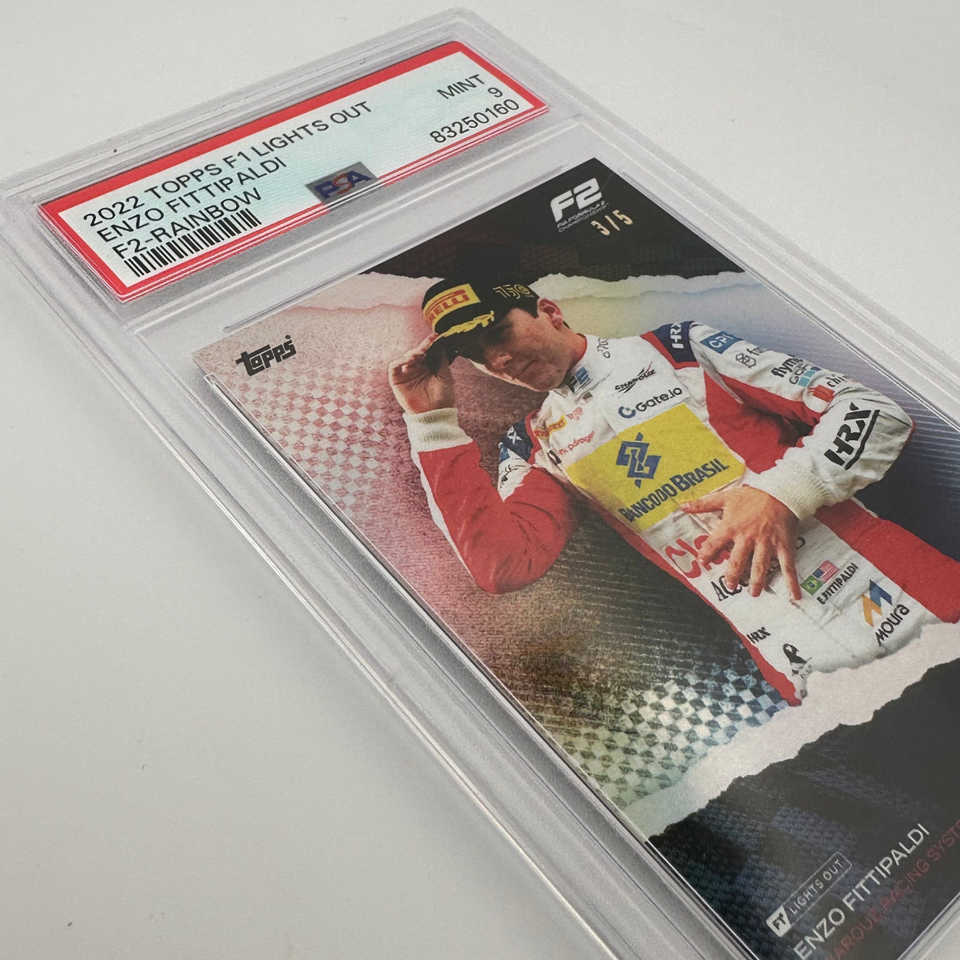 PSA 9 - 3/5 - Enzo Fittipaldi F2 - Rainbow