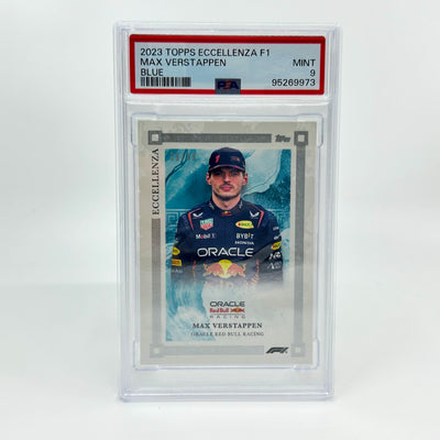 PSA 9 - 39/49 - Max Verstappen - Blue - 2023 Eccellenza