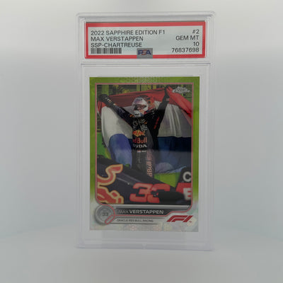 PSA 10 - 177/199 - Max Verstappen #2 - Sapphire Edition - SSP - Chartreuse