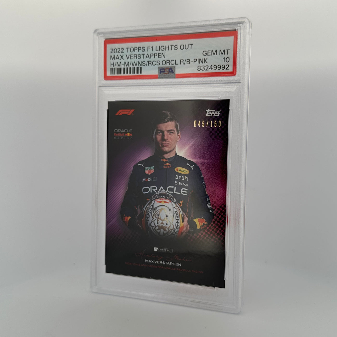 PSA 10 - /150 - Max Verstappen - History Maker - Pink