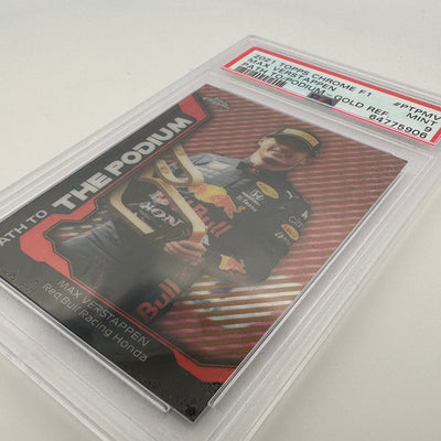 PSA 9 - 29/50 - MAX VERSTAPPEN # PTPMV - PATH TO THE PODIUM - GOLD REFRACTOR