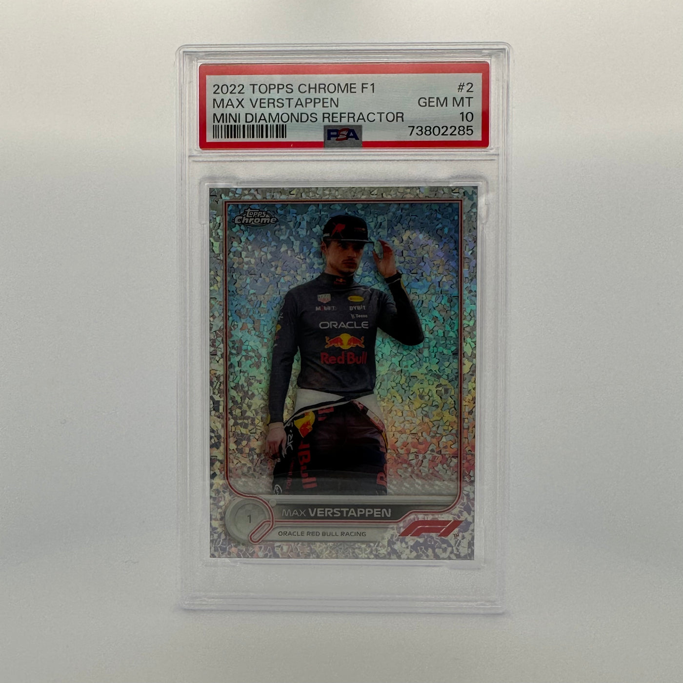 PSA 10 - 083/299 - MAX VERSTAPPEN #2 - MINI DIAMONDS REFRACTOR