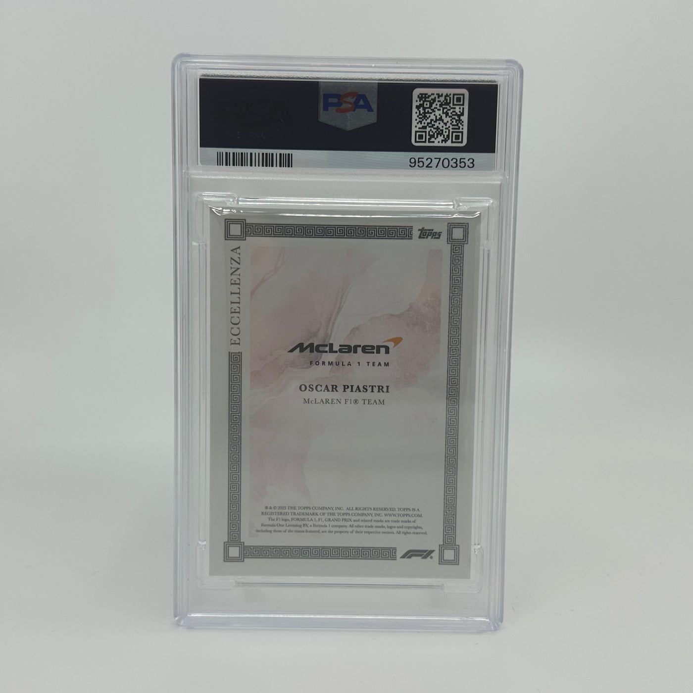 PSA9 - 07/10 Red - Oscar Piastri - 2023 Eccellenza Driver - Rookie Card