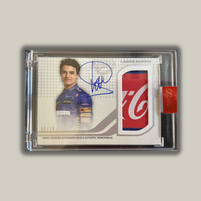 8/10 - Lando Norris - McLaren #4 - DAP-LNI - Autograph Patch - 2021 Topps Dynasty F1