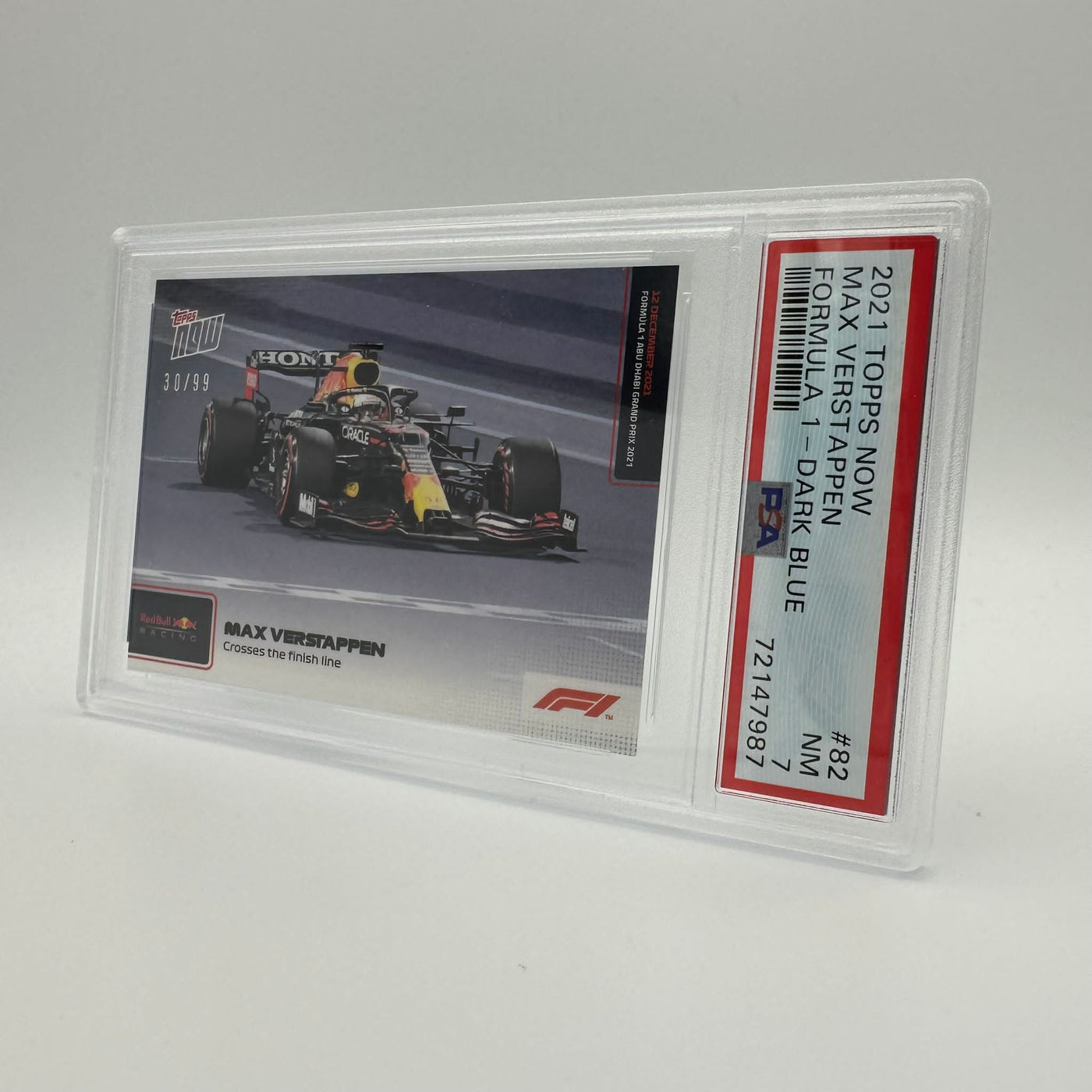 PSA 7 - /99 Max Verstappen - Crosses The Finish line #82