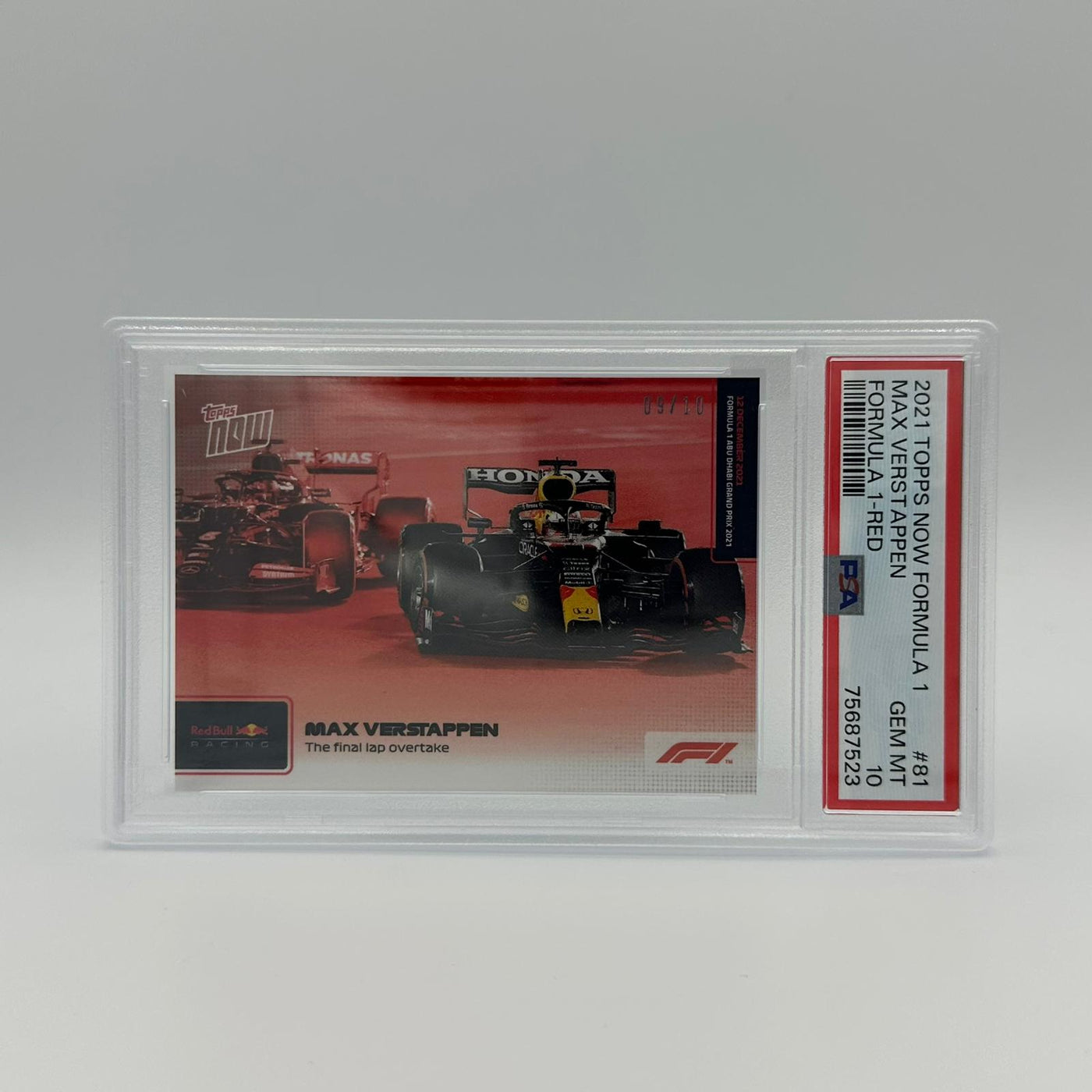 PSA 10 - 09/10 The Final Lap Overtake #81 - Red