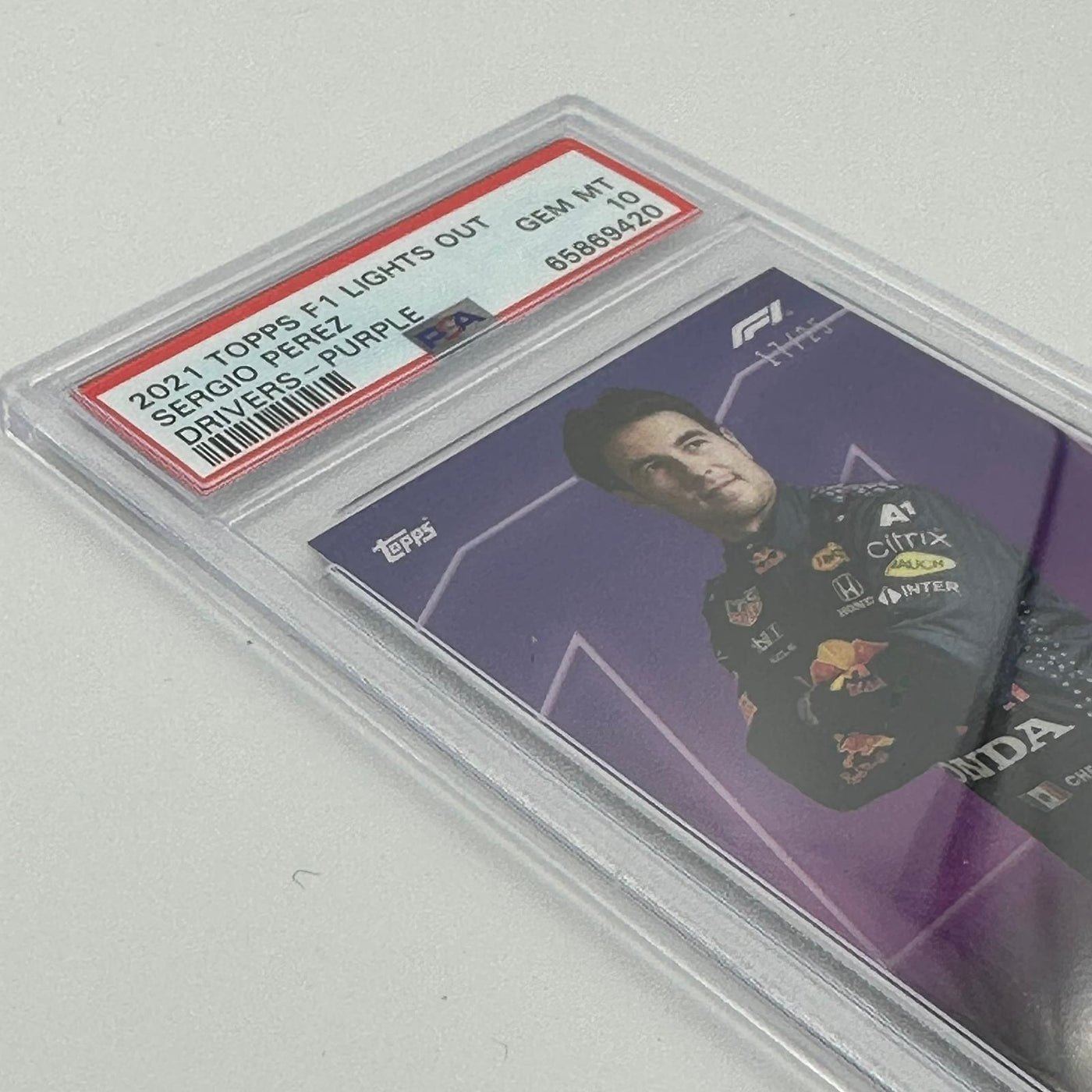 PSA 10 - 17/25 Sergio Perez - driver - Purple Parallel