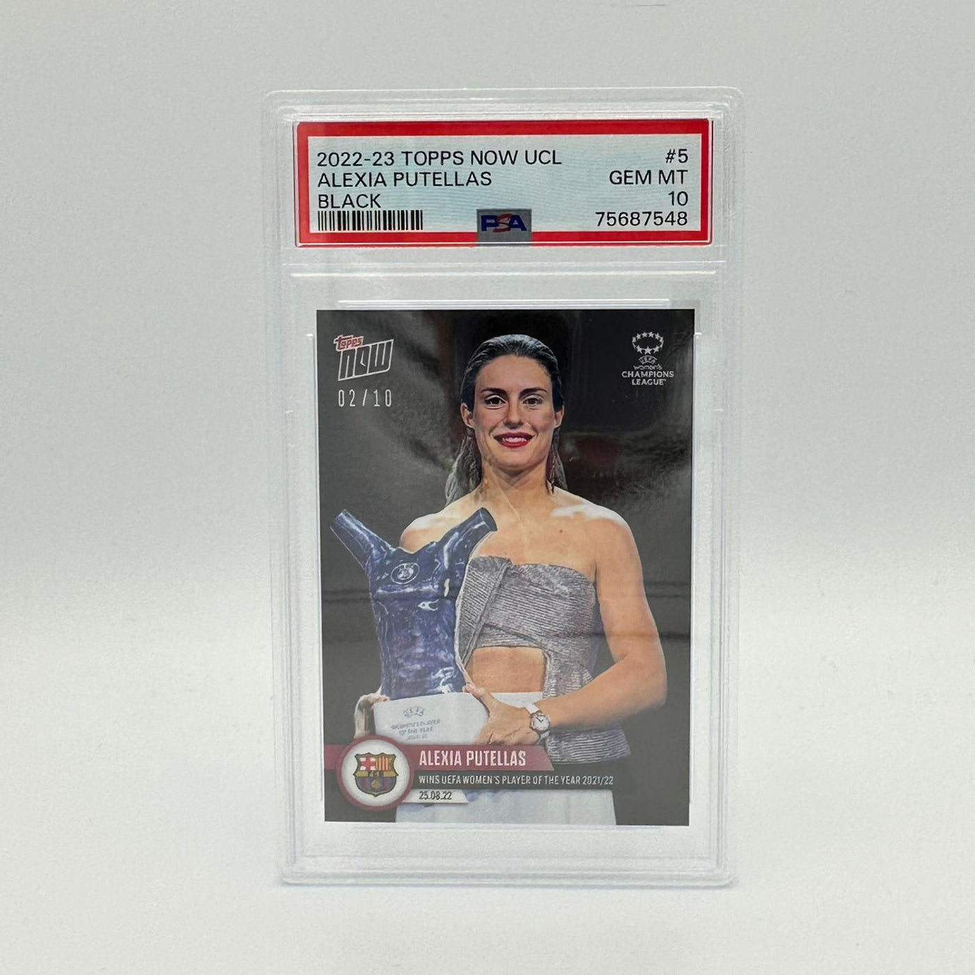 PSA 10 - 02/10 Alexia Putellas - Player Of The Year #5 - Black