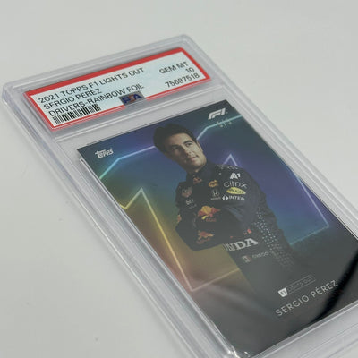 PSA 10 - 5/5 Sergio Perez - Drivers - Rainbow Foil