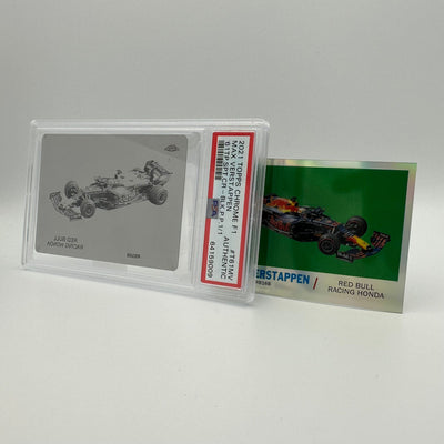 PSA Authentic - 1/1 Max Verstappen - 1961 Topps Sports Cars #T61MV - Black Printing Plate