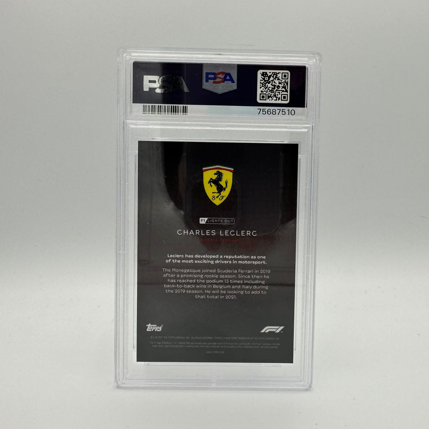 PSA 8 - 09/10 Charles Leclerc - Drivers - Red Parallel