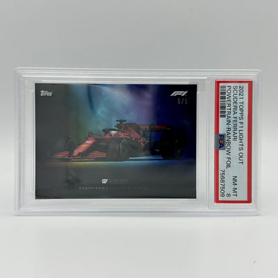 PSA 8 - 5/5 Ferrari - Powertrain -  Rainbow Foil