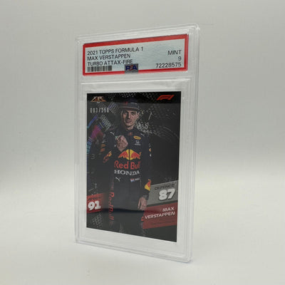 PSA 9 - /250 Max Verstappen - Fire Cards