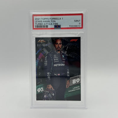 PSA 9 - /250 Lewis Hamilton - Fire Card