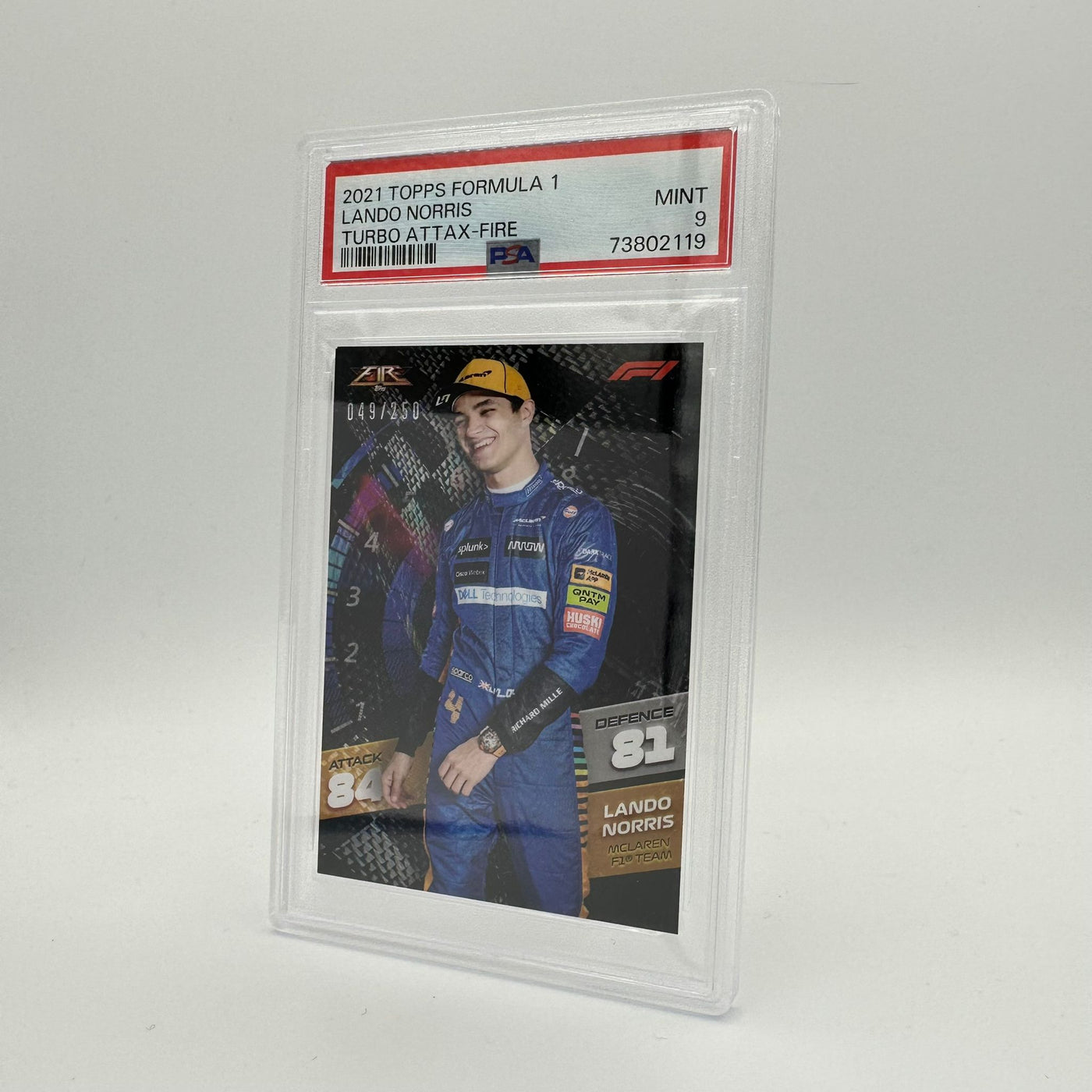 PSA 9 - /250 Lando Norris - Fire Card