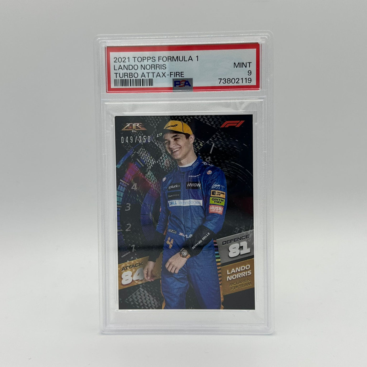 PSA 9 - /250 Lando Norris - Fire Card