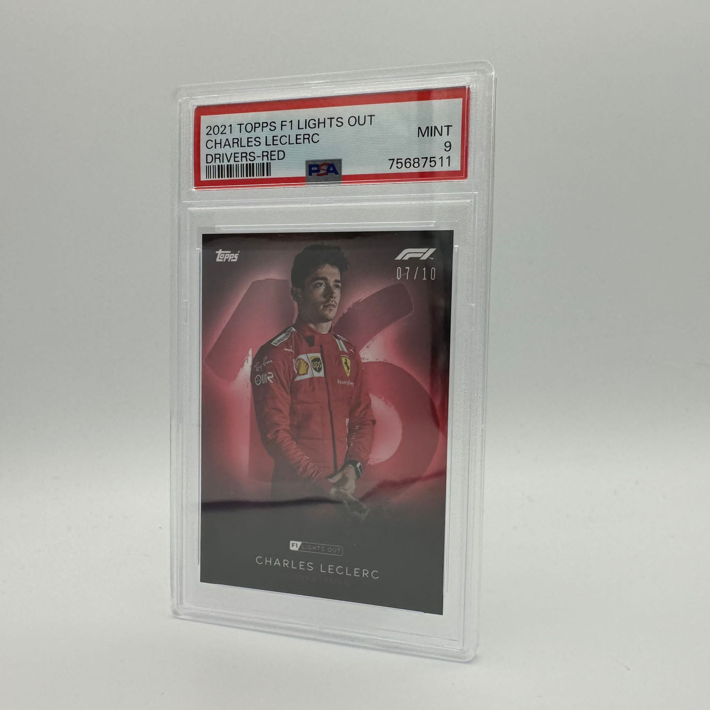 PSA 9 - 07/10 Charles Leclerc - Drivers - Red Parallel