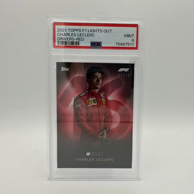 PSA 9 - 07/10 Charles Leclerc - Drivers - Red Parallel