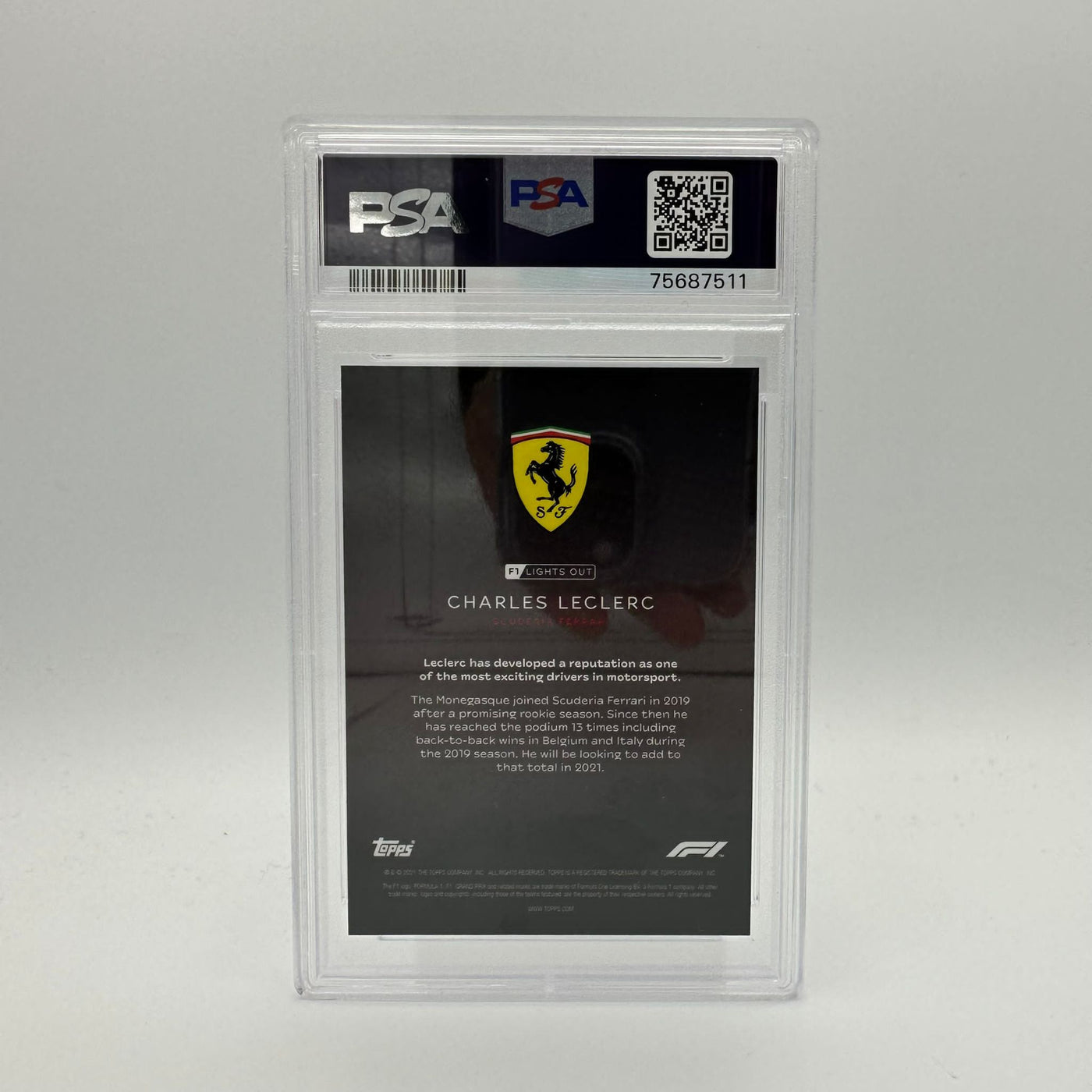 PSA 9 - 07/10 Charles Leclerc - Drivers - Red Parallel