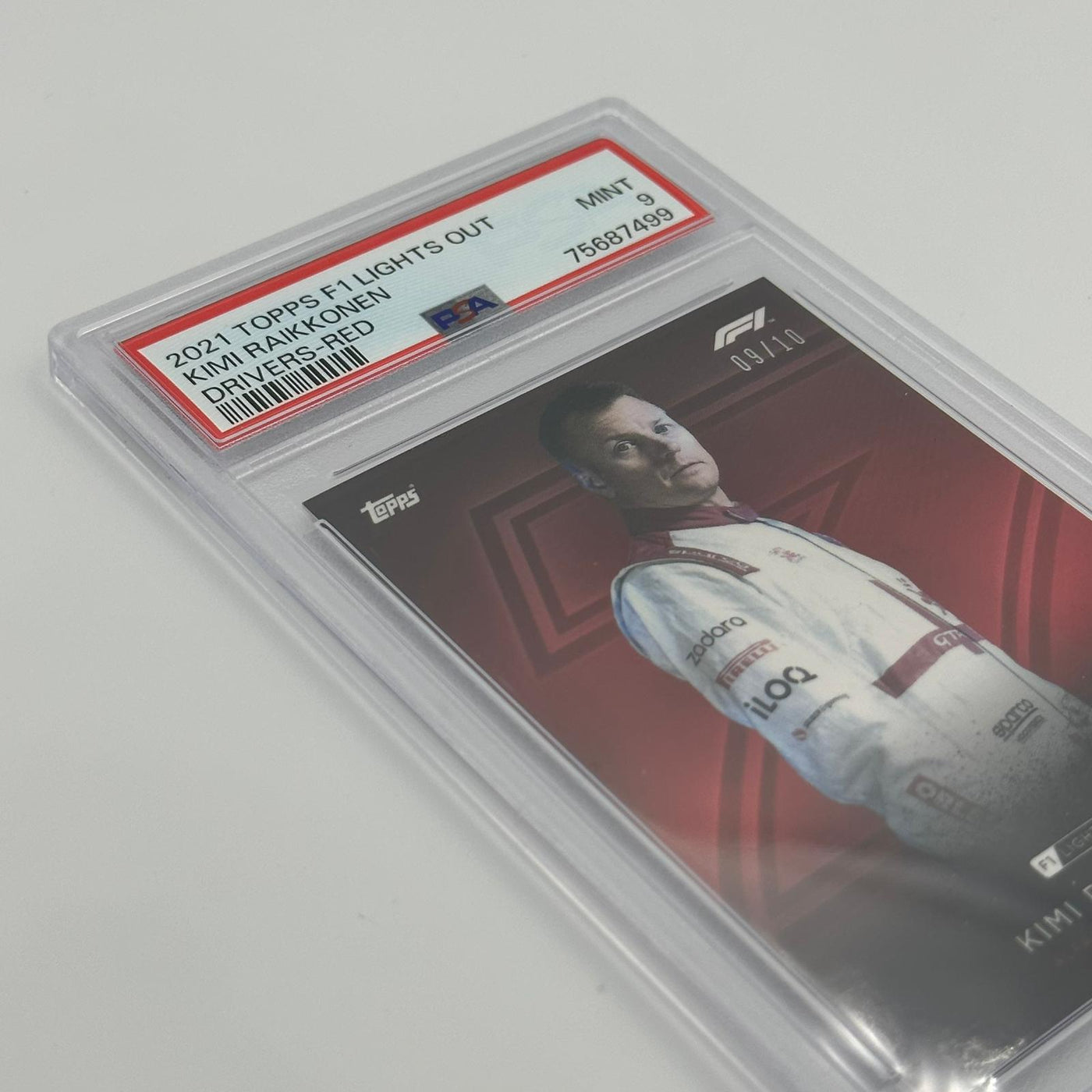 PSA 9 - 09/10 Kimi Raikkonen - Drivers - Red Parallel