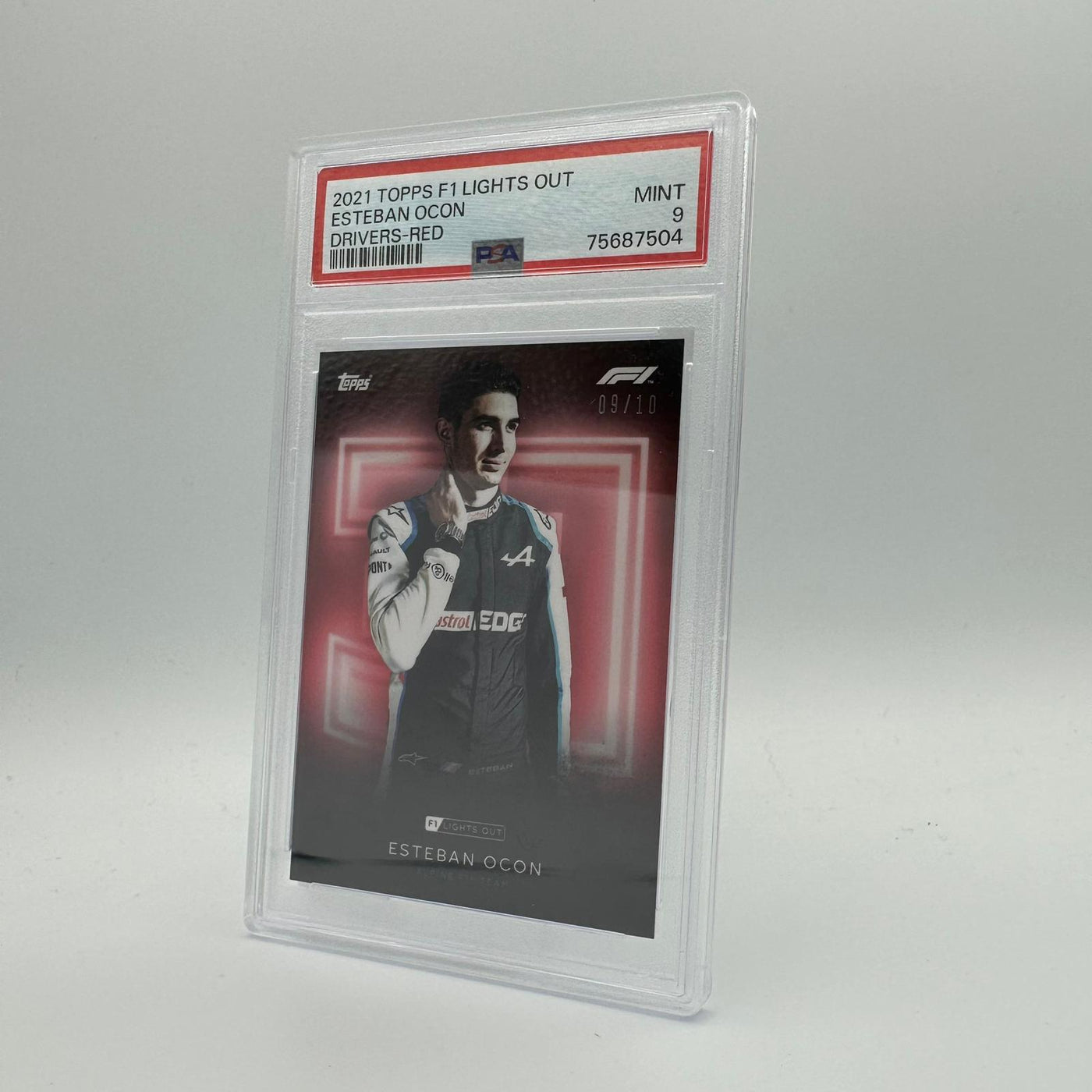 PSA 9 - 09/10 Esteban Ocon - Drivers - Red Parallel