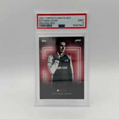 PSA 9 - 09/10 Esteban Ocon - Drivers - Red Parallel