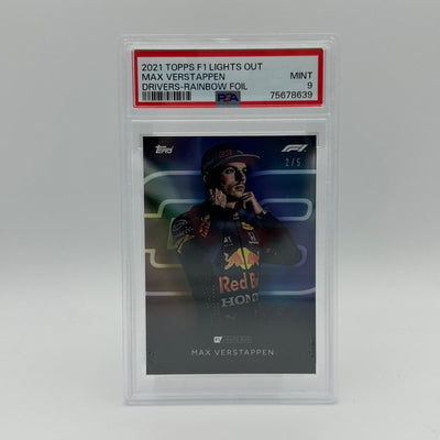 PSA 9 - 2/5 Max Verstappen - Drivers - Rainbow Foil