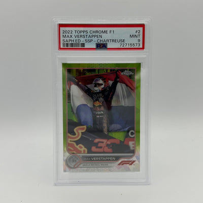 PSA 9 - 036/199 Max Verstappen #2 - Sapphire Edition - SSP - Chartreuse